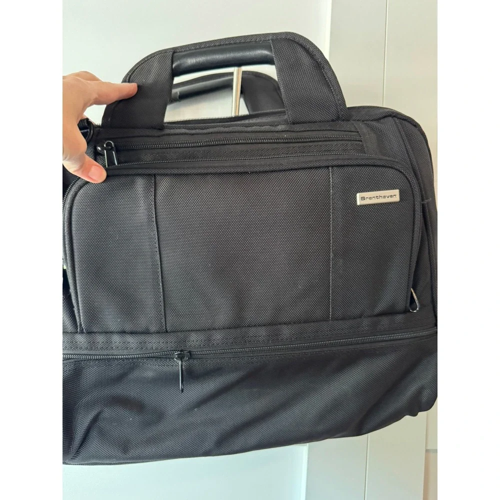 Brenthaven Black Ballistic Nylon X-Ray Friendly Laptop Briefcase Business Bag